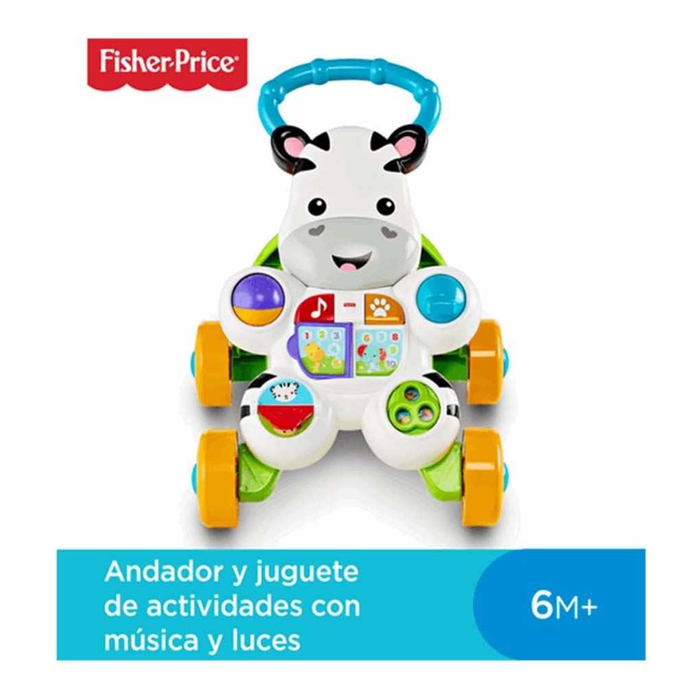 fisher-price aprende andador cebra ( mattel - dld87)