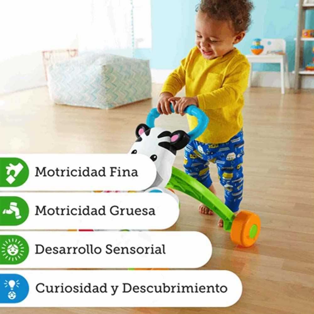 fisher-price aprende andador cebra ( mattel - dld87)