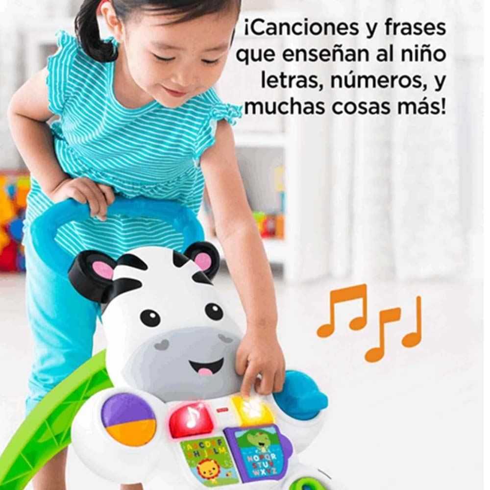 fisher-price aprende andador cebra ( mattel - dld87)