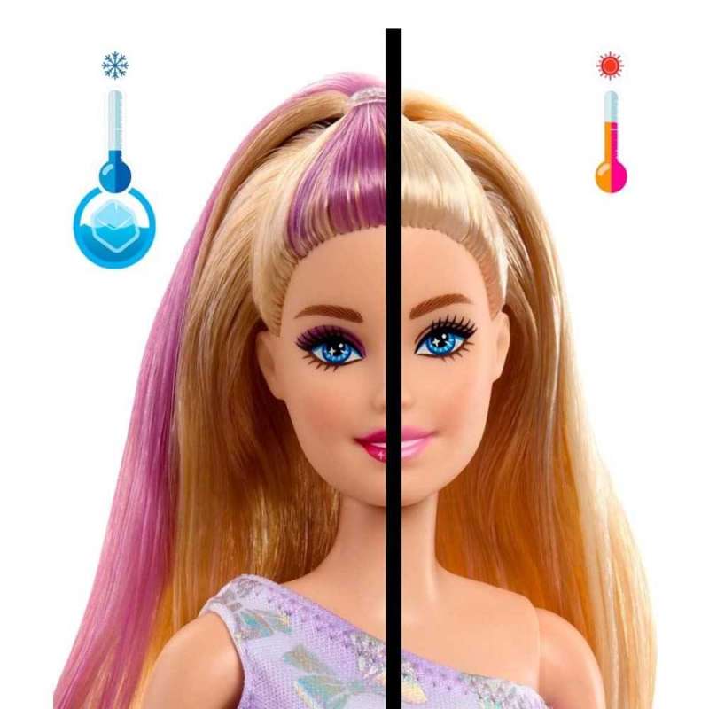 barbie party reveal muÑeca morada con sorpresa (mattel - jfg70