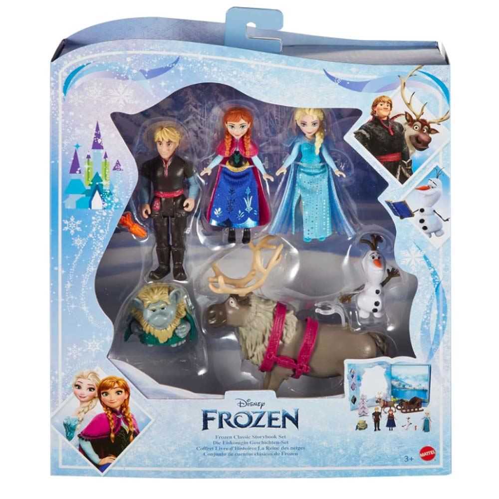 disney frozen minis libro pack 6 figuras (mattel - hlx04)