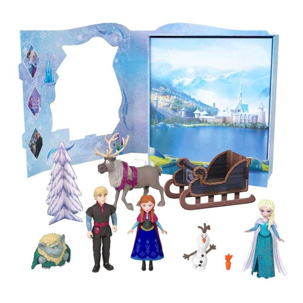 disney frozen minis libro pack 6 figuras (mattel - hlx04)