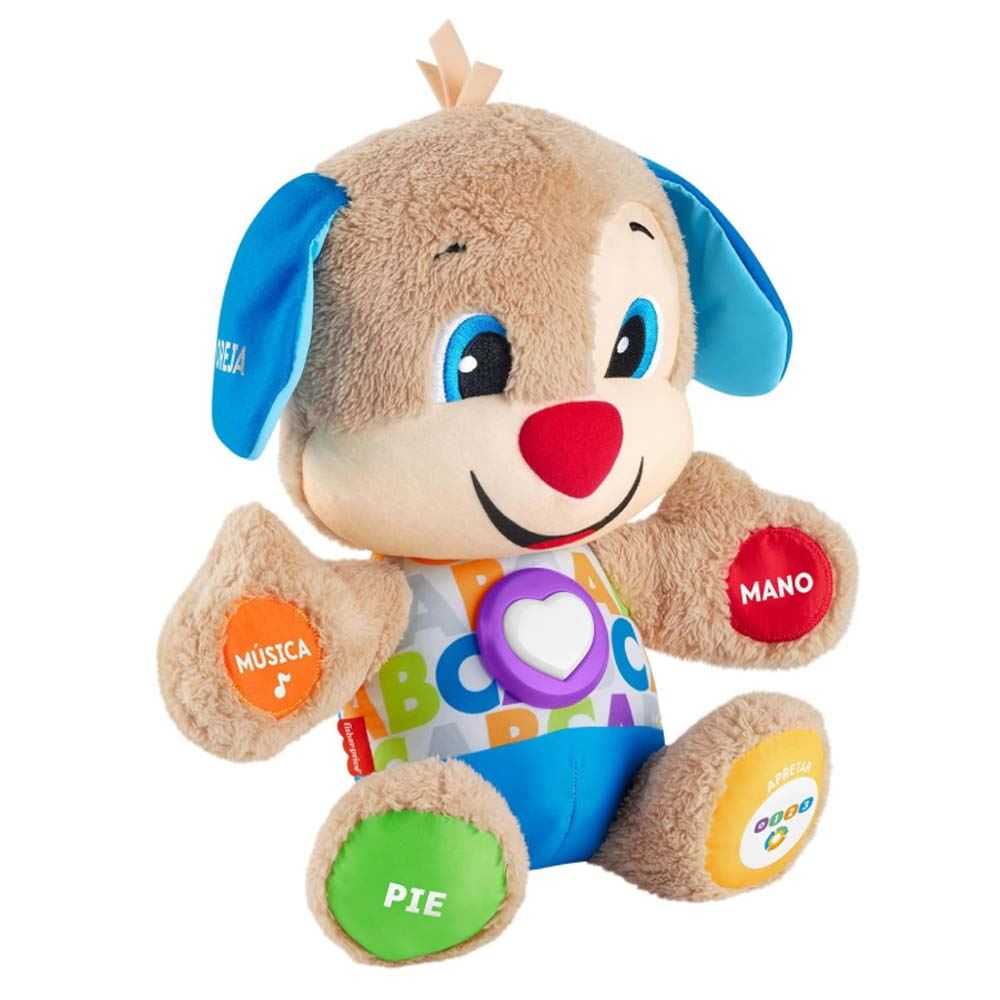 fisher-price peluche perrito rie y aprende (mattel - jfd26)