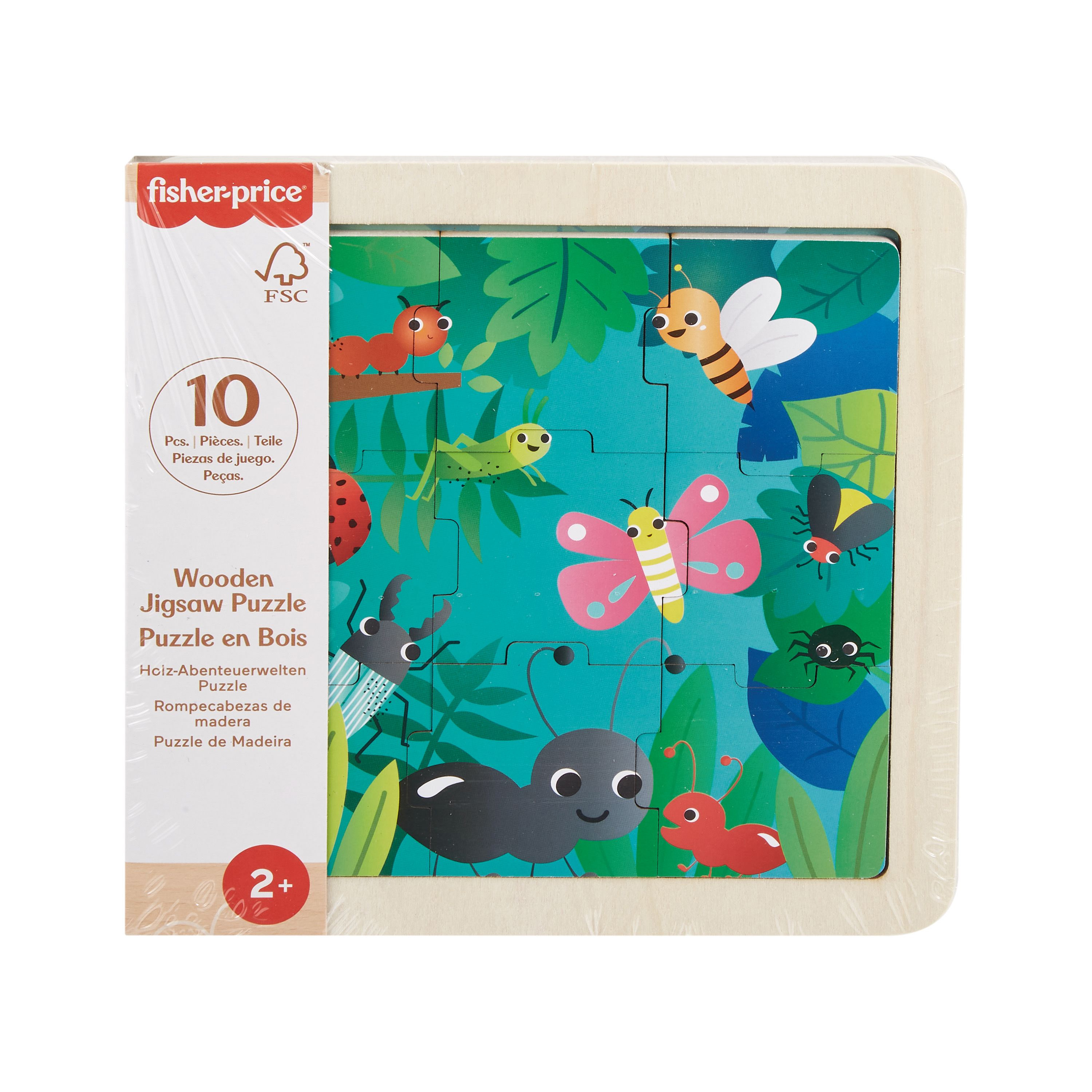 fisher-price puzzle de madera surtidos (mattel - hxv15)