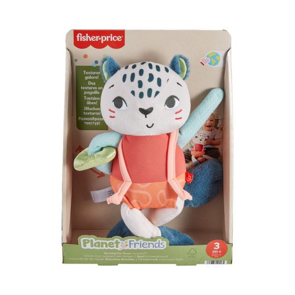fisher-price peluche leopardo nieves (mattel - hkd64)