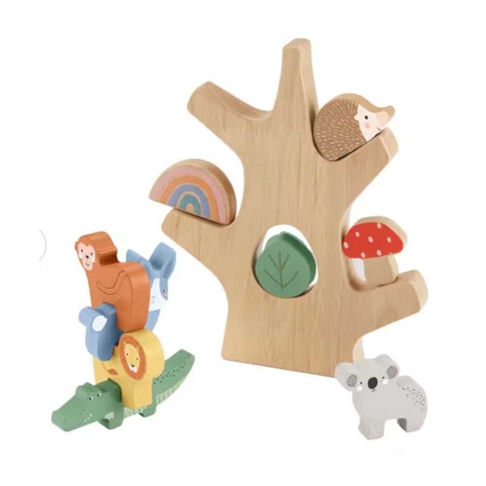 fisher-price arbol balanceo madera (mattel - hxt87)