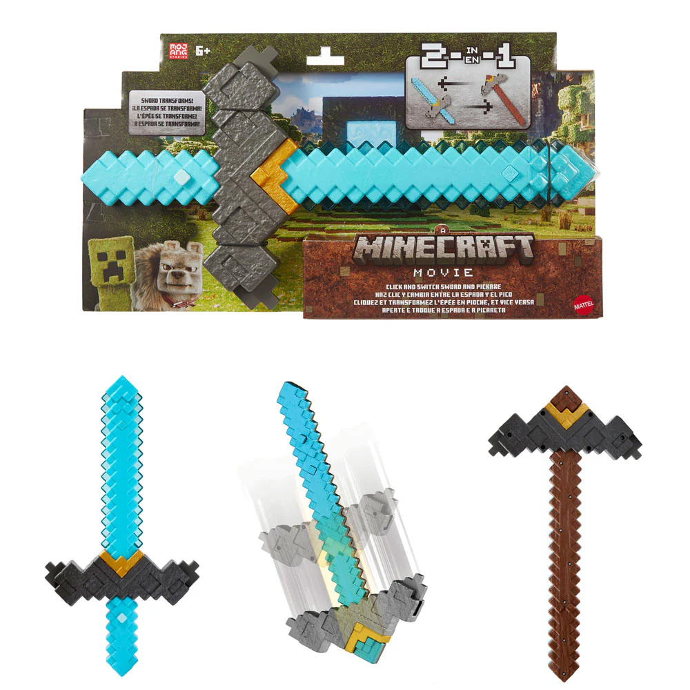 minecraft movie juguete de rol destacado  (mattel - jfr72)