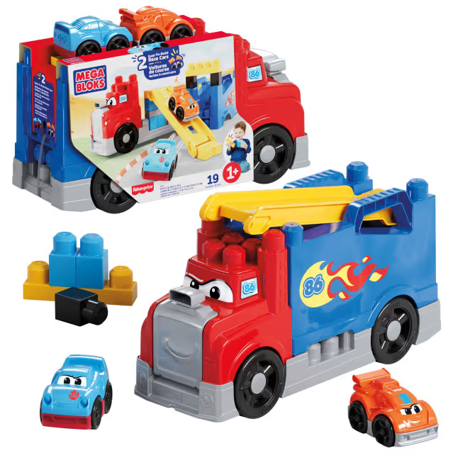 mega blocks camion carreras y construccion (mattel - jfr29)