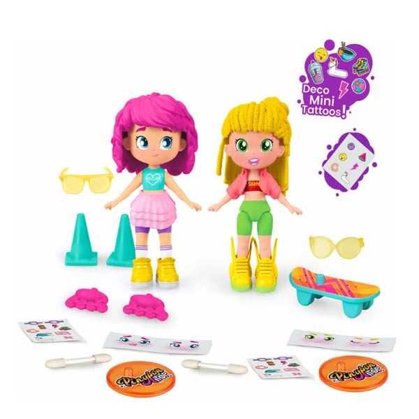 pinypon top girl roller surtidas (famosa - pnn02000)