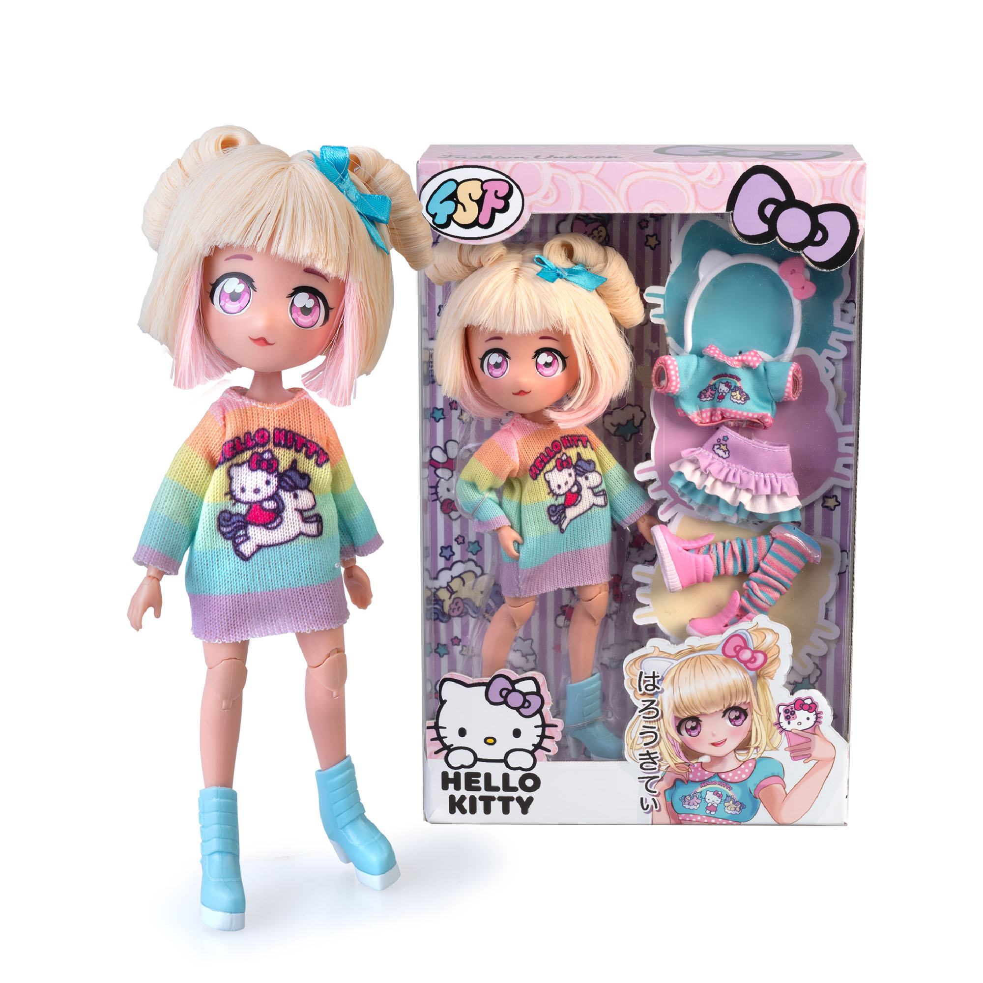 hello kitty manga fashion unicorns (famosa - hktf2000)