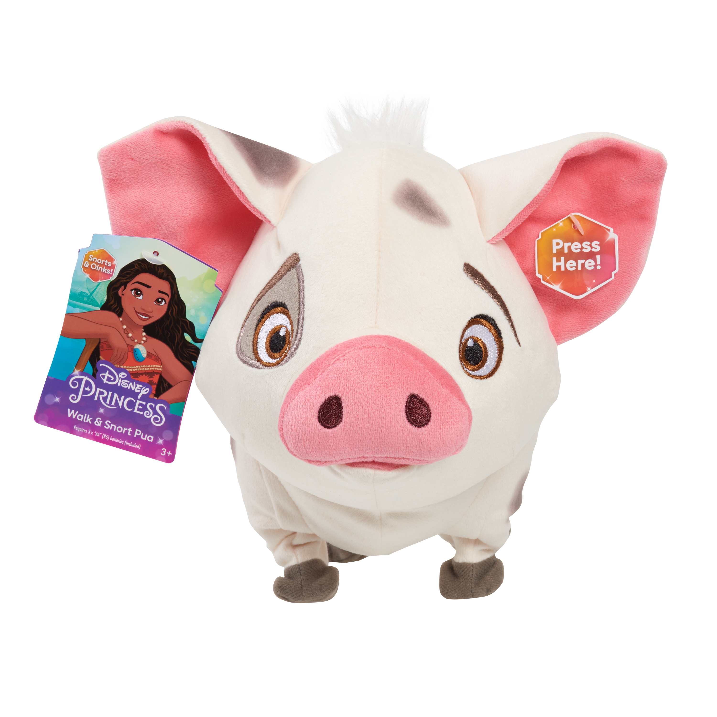 disney vaiana 2 peluche pua gruÑe y anda (just play europe - 58131)