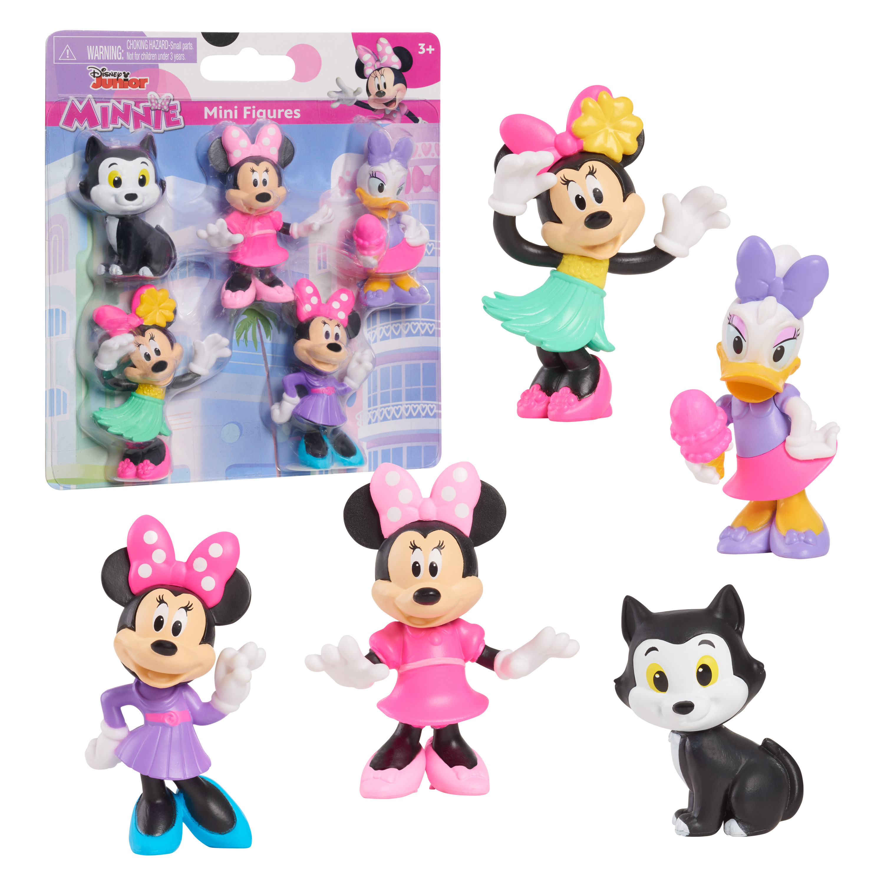 minnie pack 5 mini figuras (just play europe - 88044)