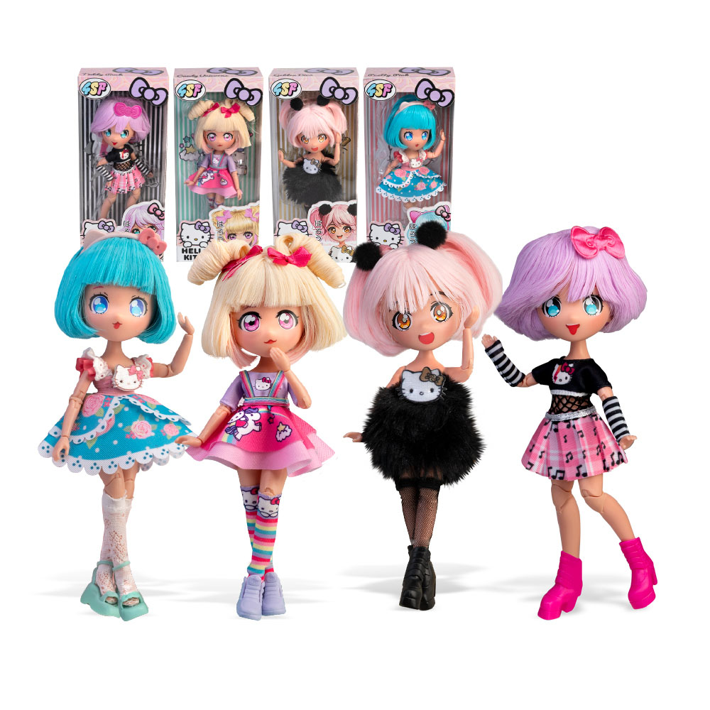 hello kitty manga doll surtidas ( famosa - hktf0000 )