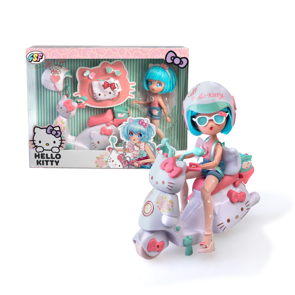 hello kitty pretty pink scooter (famosa - hktf3000)