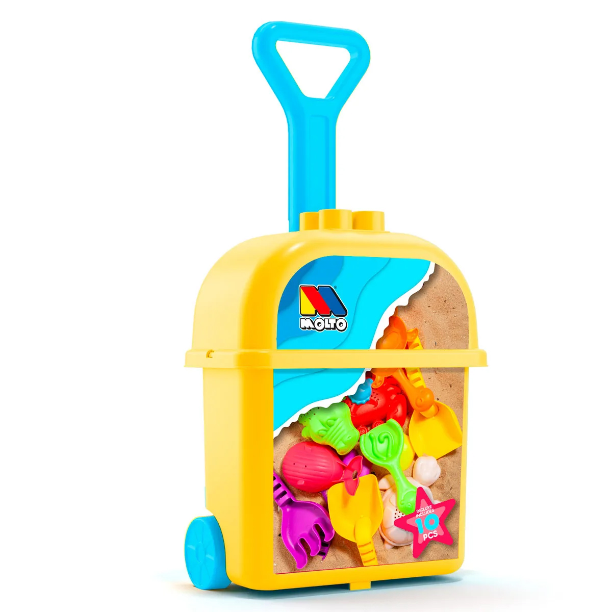 molto trolley playa con 10 accesorios (25763)