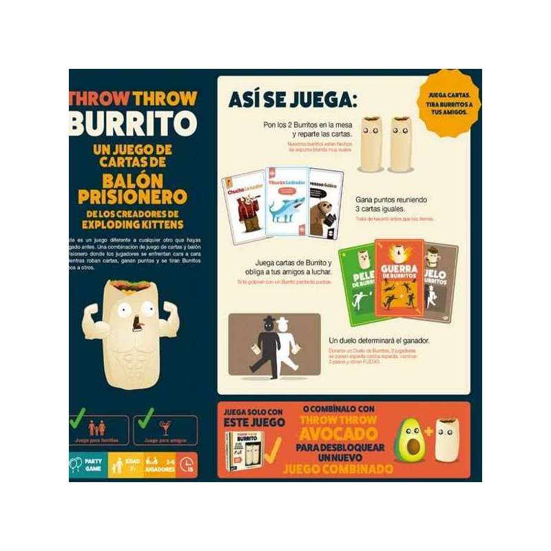 throw throw burrito (asmodee - ekittb01es )