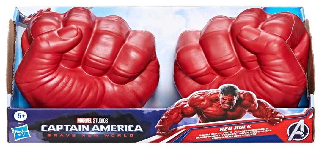 capitan america bnw super puÑos gamma rojos (hasbro - g00705l0)