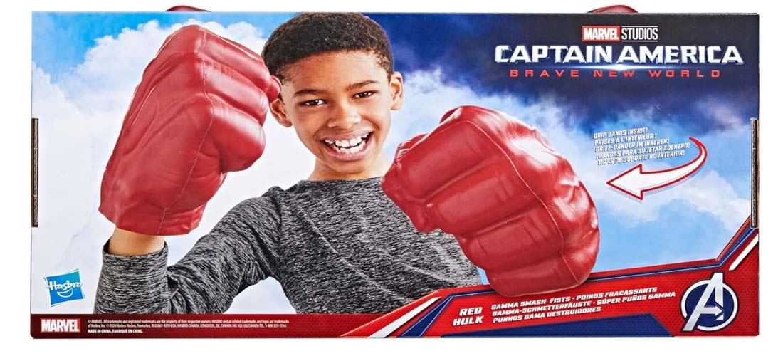 capitan america bnw super puÑos gamma rojos (hasbro - g00705l0)