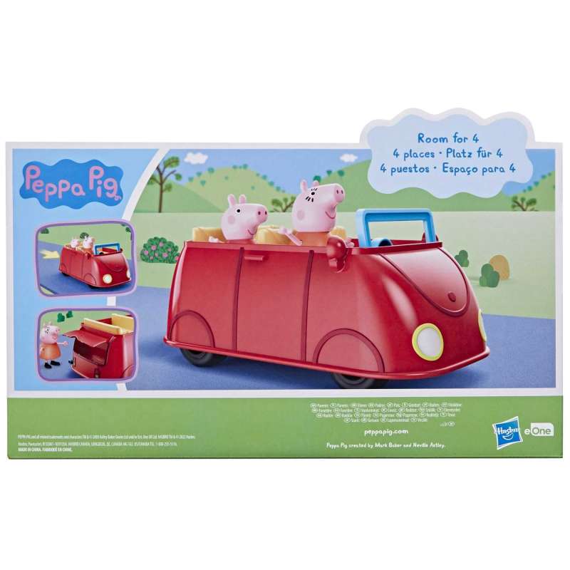 peppa pig el auto rojo de familia peppa ( hasbro - f21845l0)