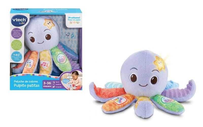 vtech peluche colores pulpito patitas