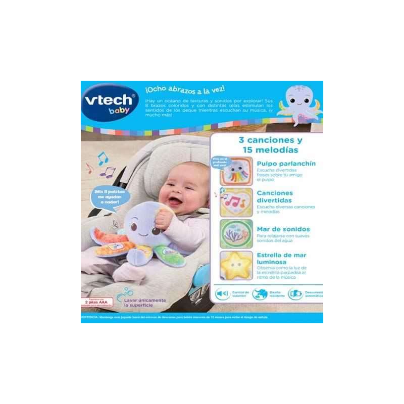 vtech peluche colores pulpito patitas