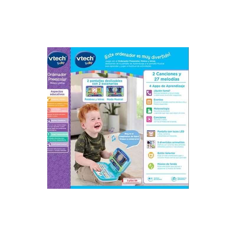 vtech ordenador preescolar musica y letras (576422)