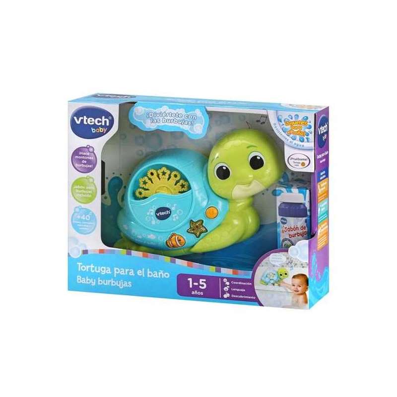 vtech tortuga para el baÑo baby burbujas (560822)