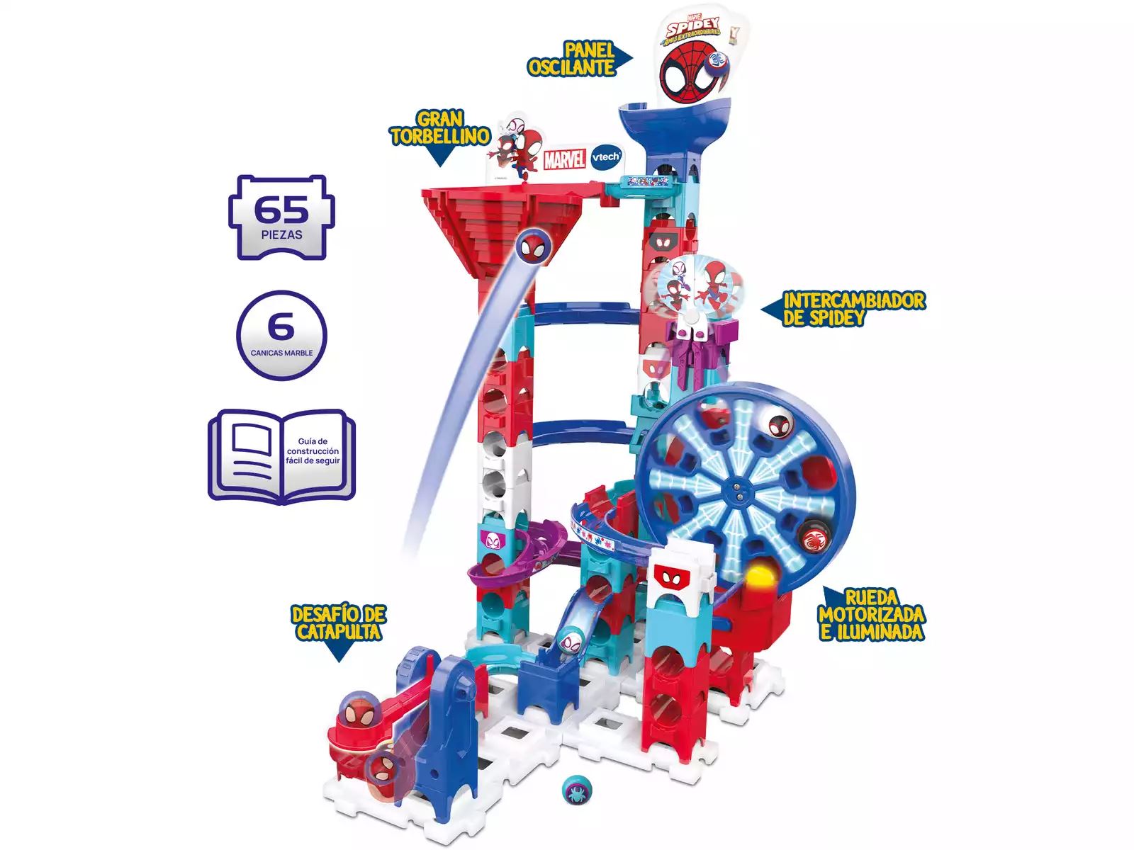 vtech marble rush spidey super spin challenge (561722)