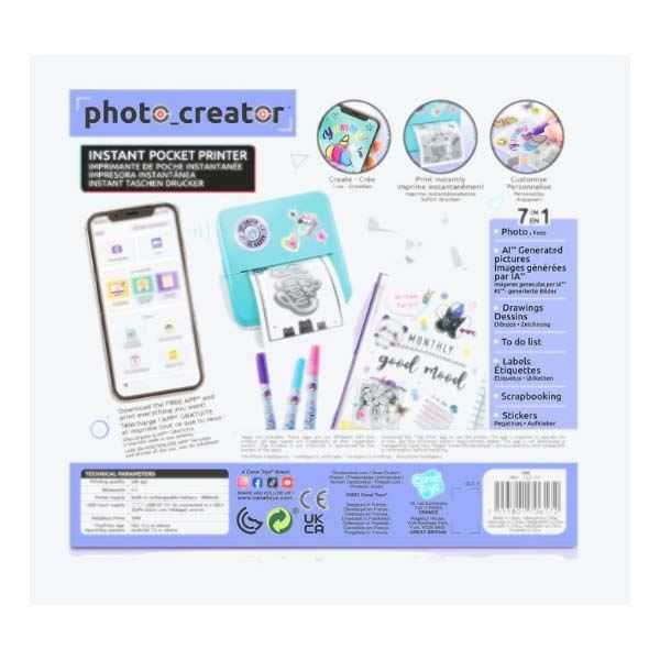 photo creator instant pocket printer (canal toys - clk017)