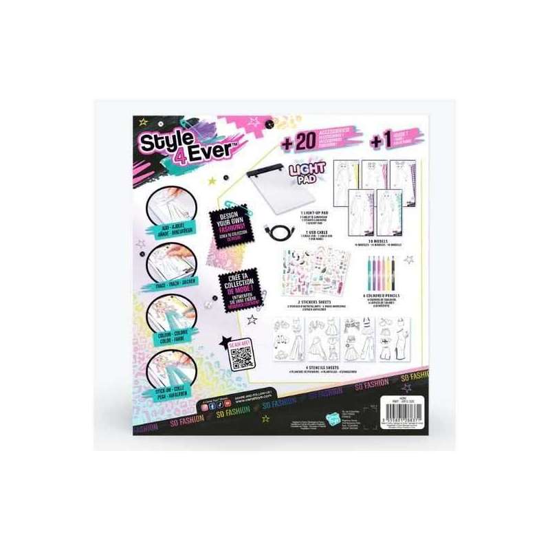 style 4 ever fashion designer light-up pad (canal toys - ofg320) style 4 ever fashion designer light-up pad (canal toys - ofg320)