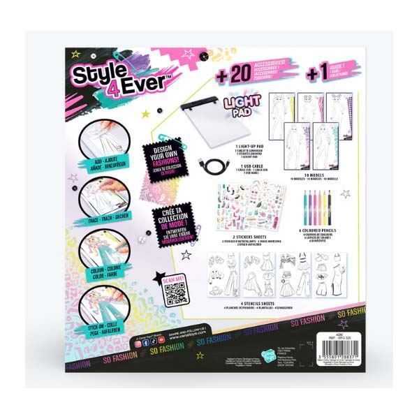 style 4 ever fashion designer light-up pad	 (canal toys - ofg320)