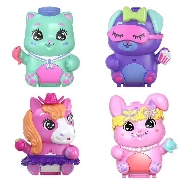 polly pocket world estuche animal mini muÑecas surtidas (mattel - jfg56)