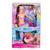 barbie muñeca sirena malibú que cambia de color con el agua con accesorios de moda y delfín, serie un toque de magia, juguete +3