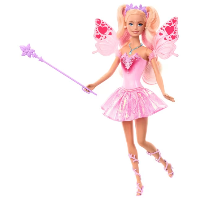 barbie color change muÑeca hada rosa (mattel - jcp76)
