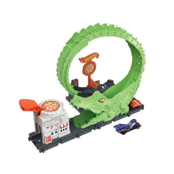 hot wheels city ataque del cocodrilo (mattel - hkx39)