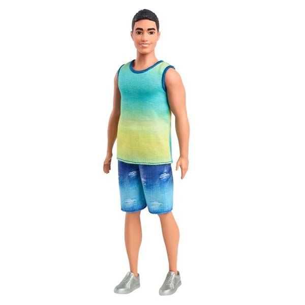 barbie fashionista muÑeco ken camiseta sin mangas (mattel - hyv00)