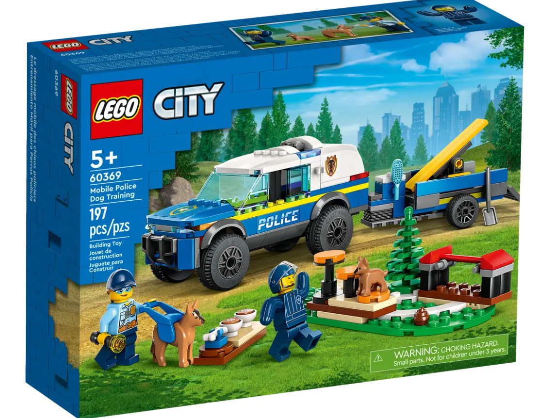 lego city entrenamiento movil para perros policia (60369)