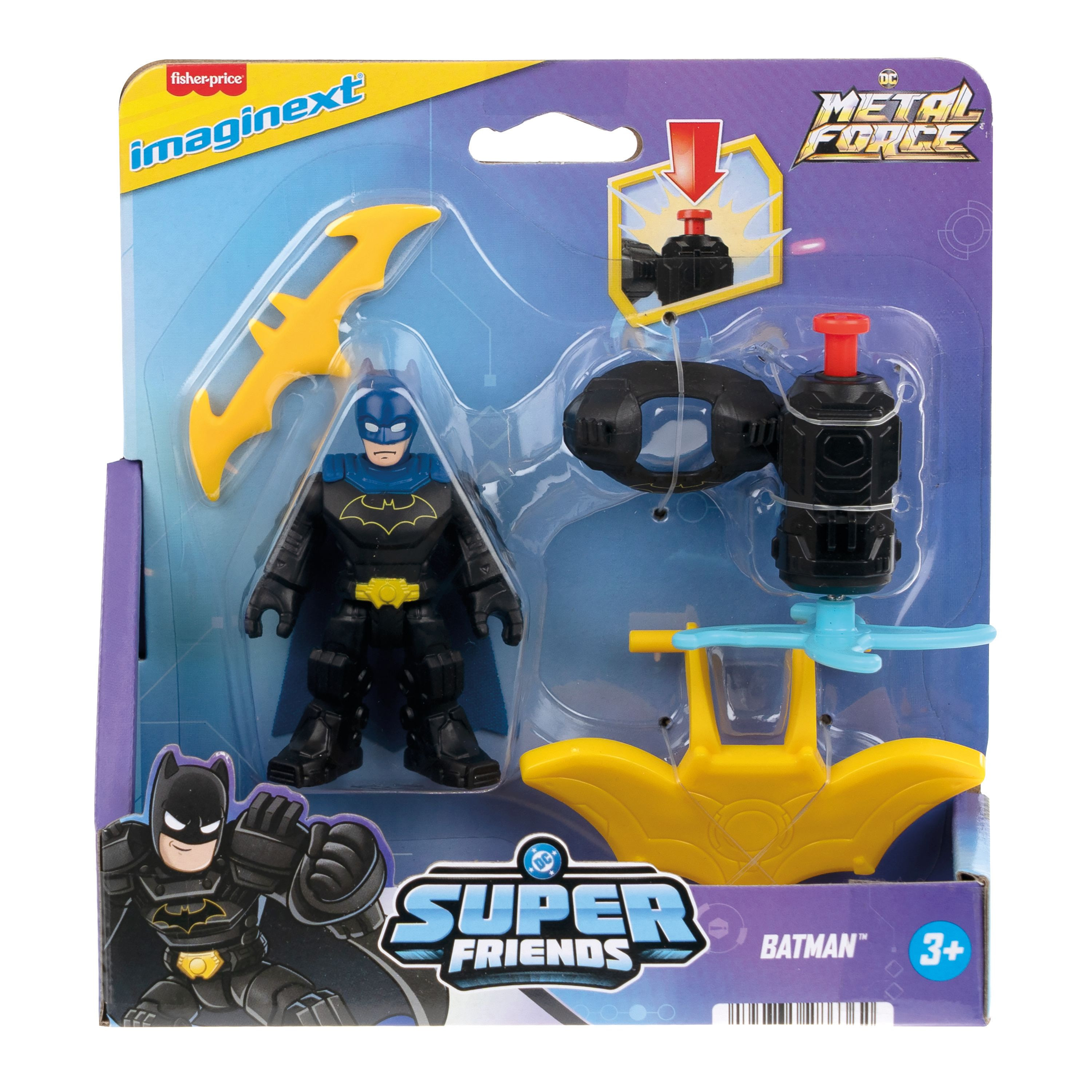 fisher imaginext dc metal force figura accion surtidas (mattel - jdk90)