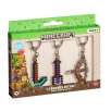 minecraft llavero metal pack 3 en caja minecraft llavero metal pack 3 en caja