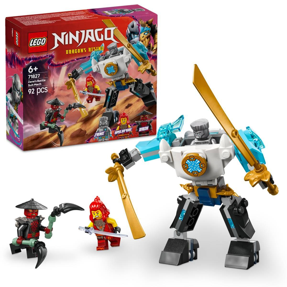 lego ninjago armadura robotica de combate de zane (71827)