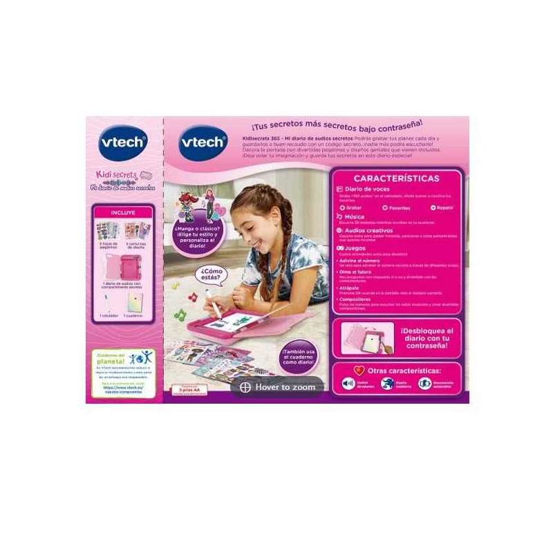 vtech kidisecrets 365 mi diario de audios secretos ( 581922)