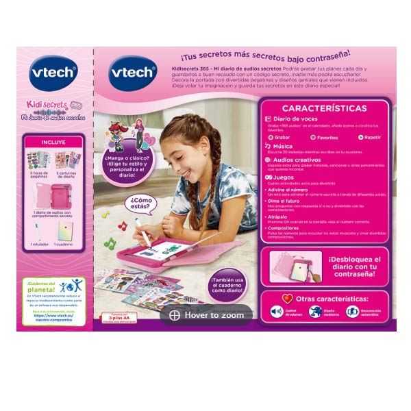 vtech kidisecrets 365 mi diario de audios secretos ( 581922)