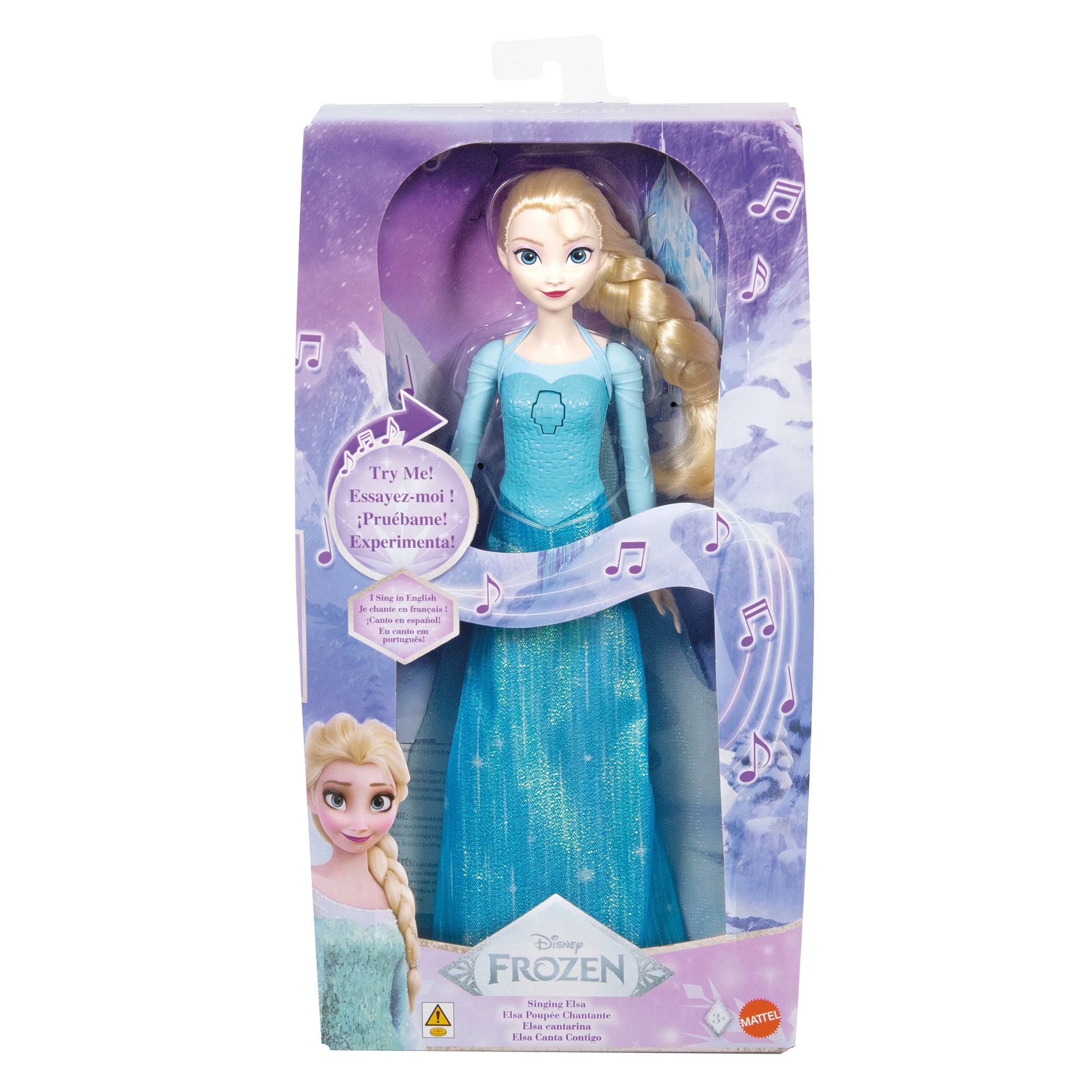 disney frozen muÑeca elsa musical (mattel - jdx48)