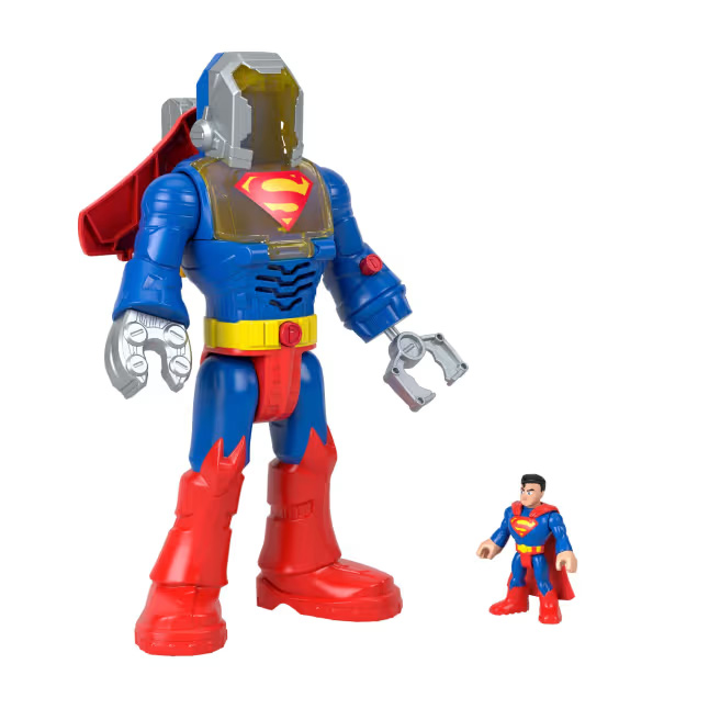fisher imaginext dc figura superman insider exotra (mattel - jct47)