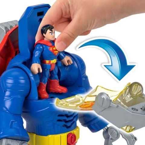 fisher imaginext dc figura superman insider exotra (mattel - jct47)