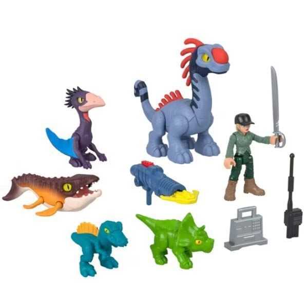 fisher imaginext jurassic world pack dinosaurios ( mattel - jfr25)
