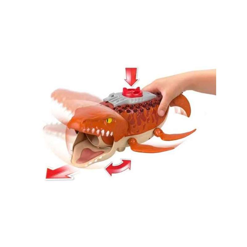 fisher imaginext jurassic world mosasaurus caza atrapa (mattel - jfr23)
