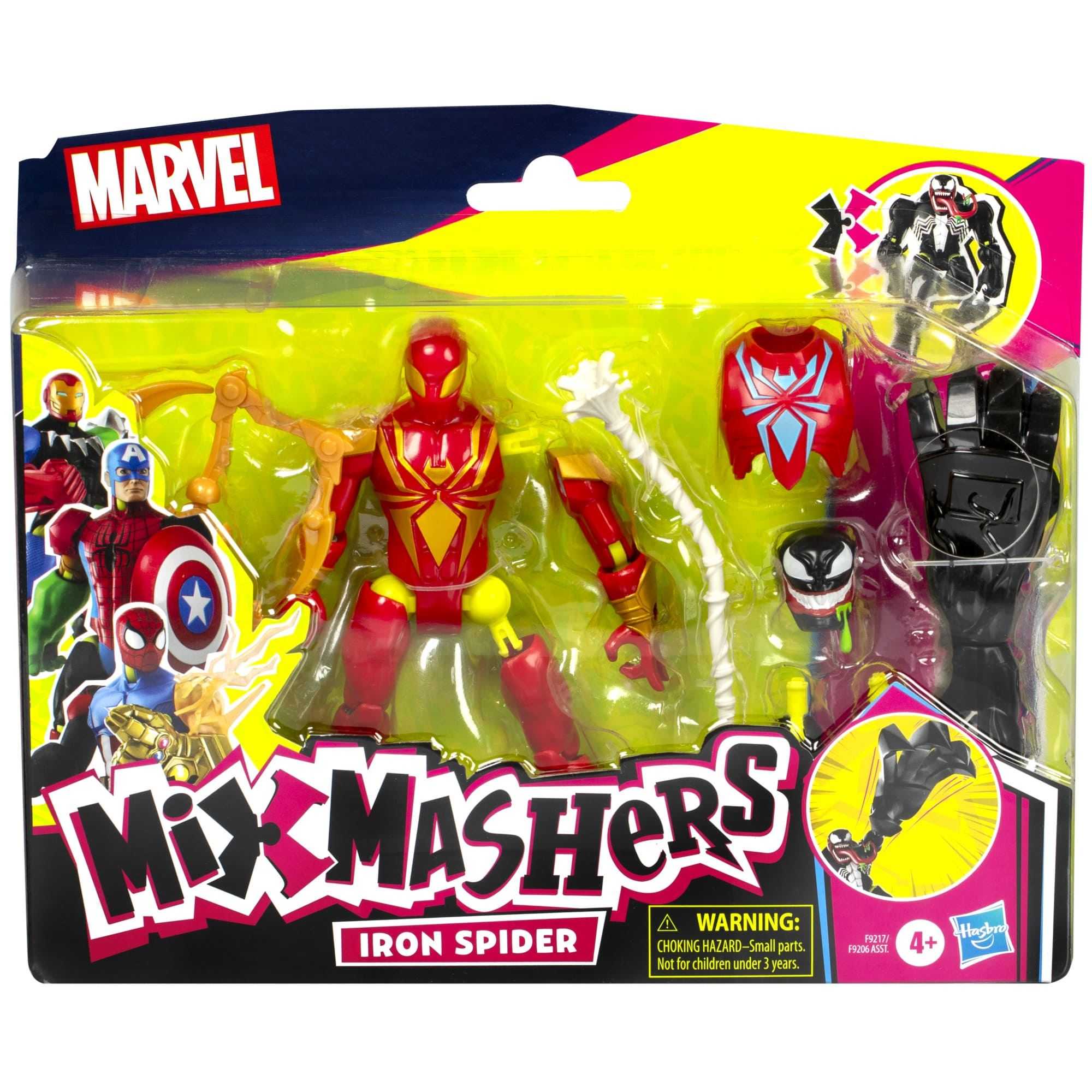 spiderman figuras mixmashers deluxe surtidas (mattel - f92065l6)