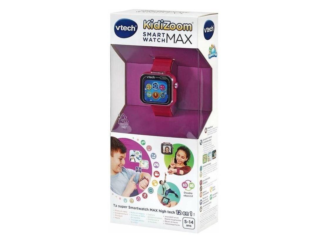 vtech kidizoom swartwatch max frambuesa (531617)