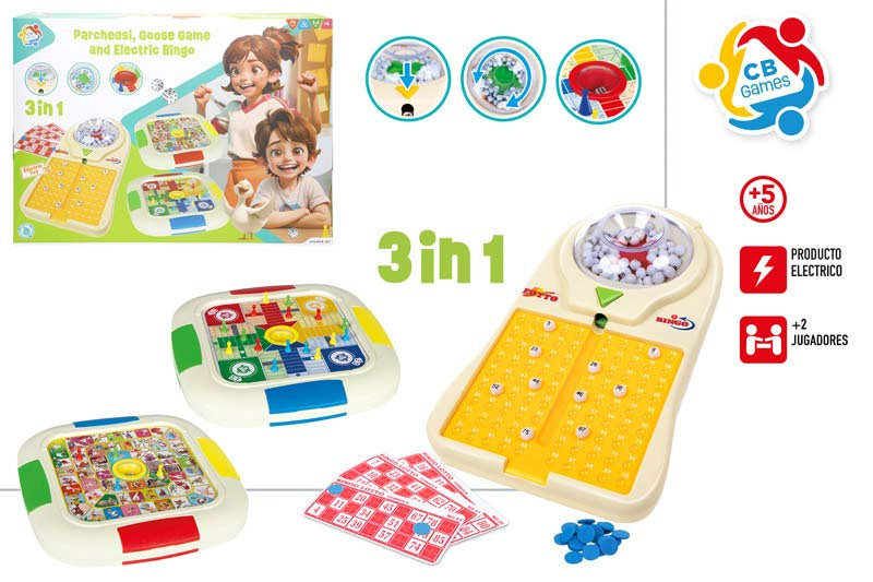 cb games 3 juegos en 1 parchis-oca-bingo (color baby - 47945)